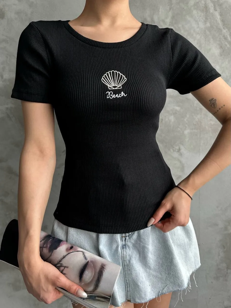 Bac nakışlı bluz b3549 — görsel 2 · 26R7TZM5L4