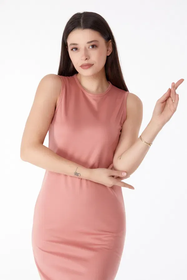 Bisiklet Yaka Kadın Mini Elbise — görsel 2 · G9AQB5D4L5