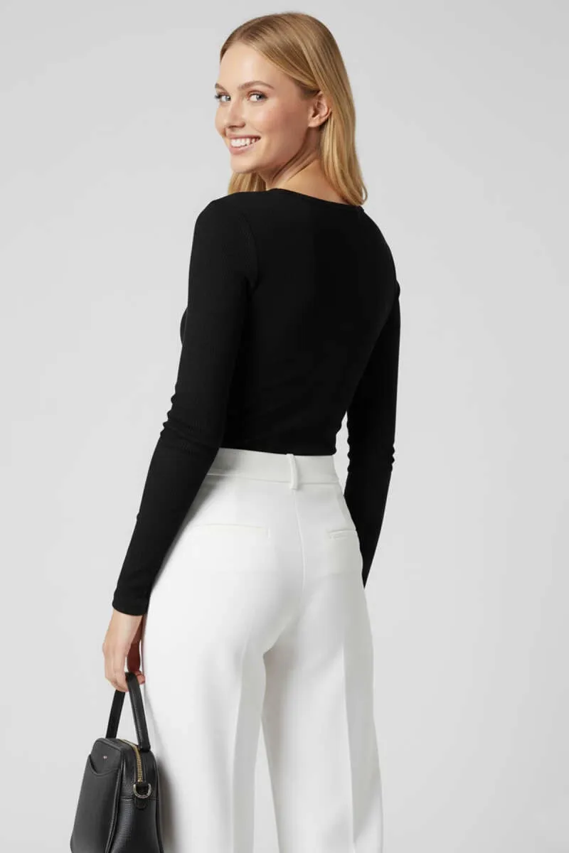 Çıtçıt Detaylı Bluz Siyah T4343 — görsel 2 · OJQBQMGERR
