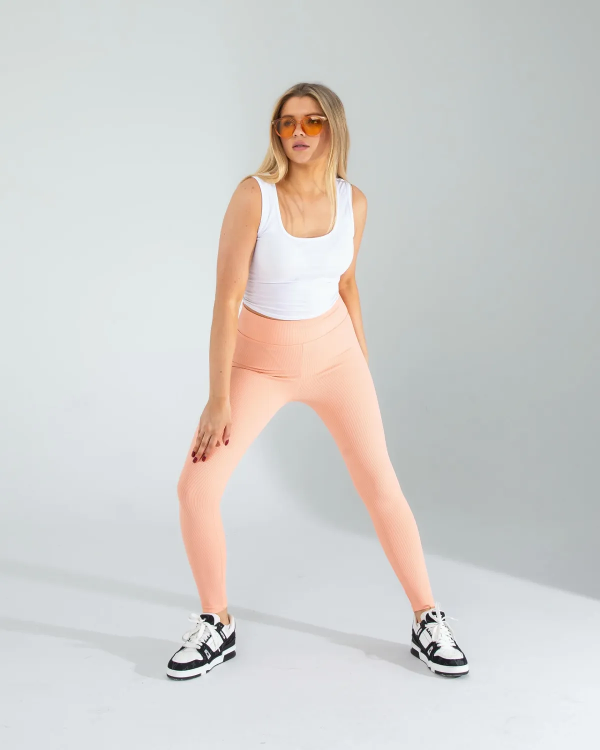 Somon Fitilli Push Up Toparlayıcı Spor Tayt — görsel 2 · KV2025010076