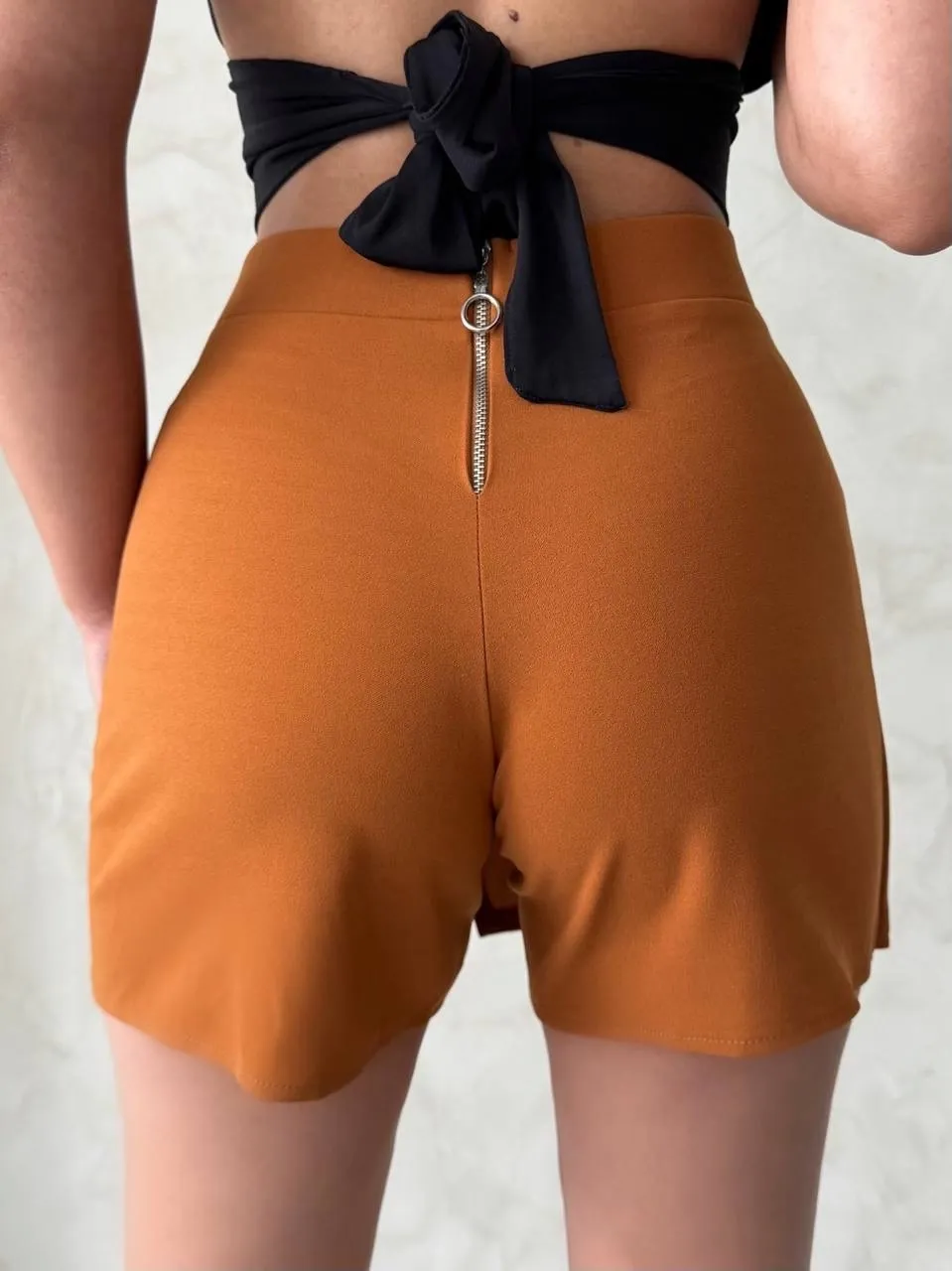 Kapaklı şort etek camel s208 — görsel 2 · JFGHHSTZ7S