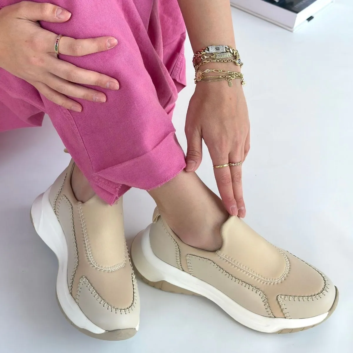 Kendy Bej Cilt Spor Ayakkabı — görsel 4 · 25909
