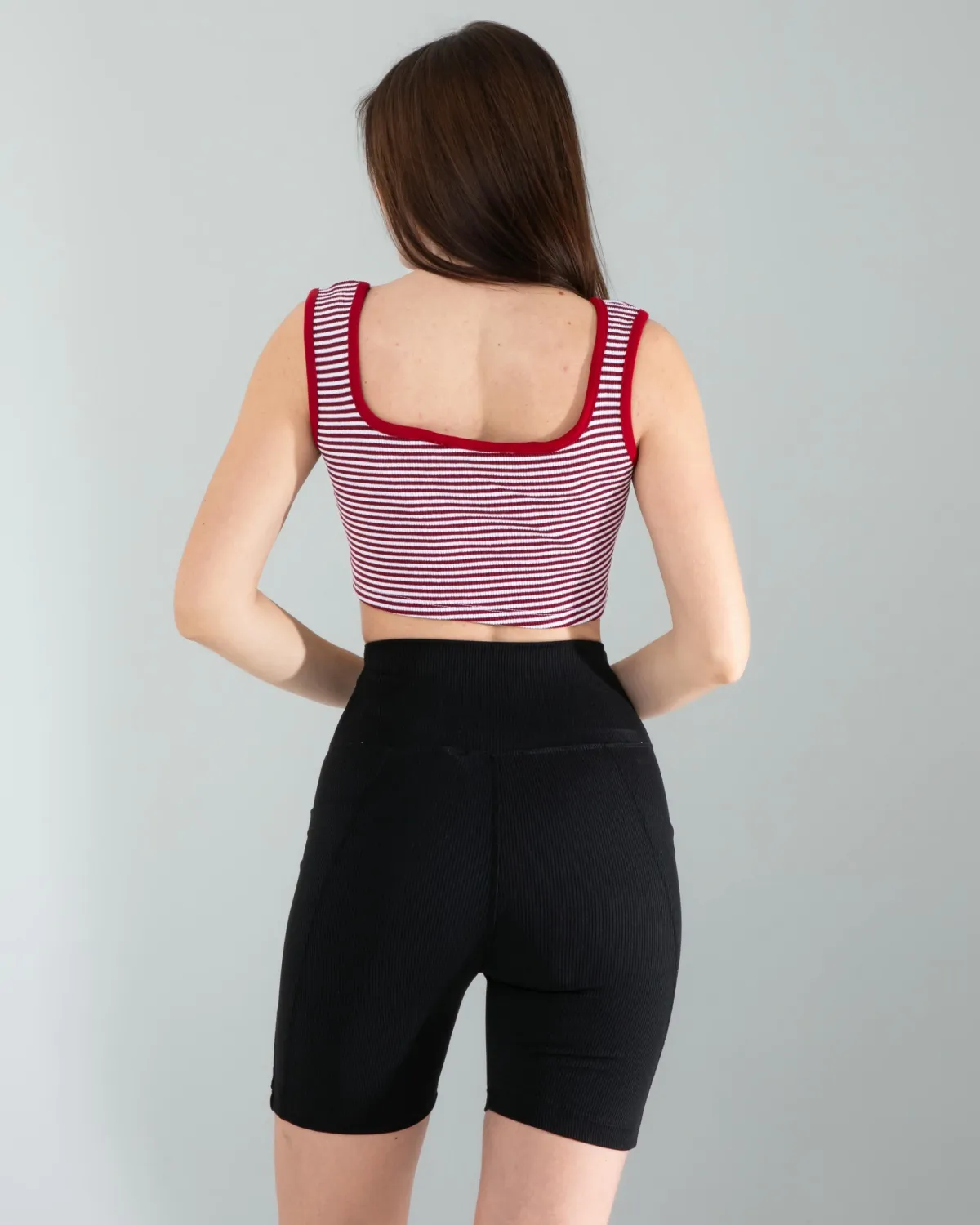 Kırmızı Çizgili Basic Crop — görsel 5 · KV2025010105