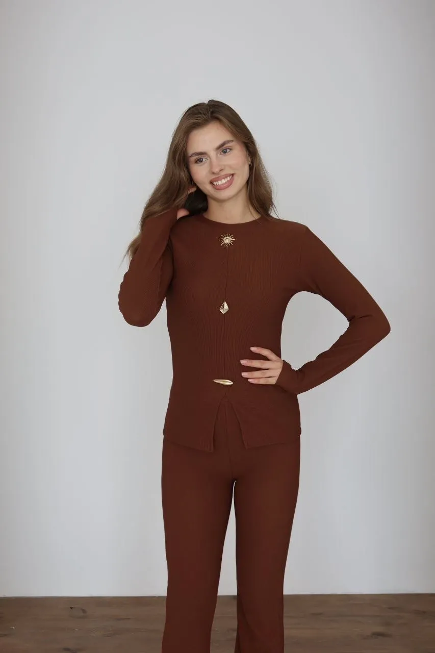 Ottoman alt üst takım kahve pt510442 — görsel 3 · GFAUDUO5N7