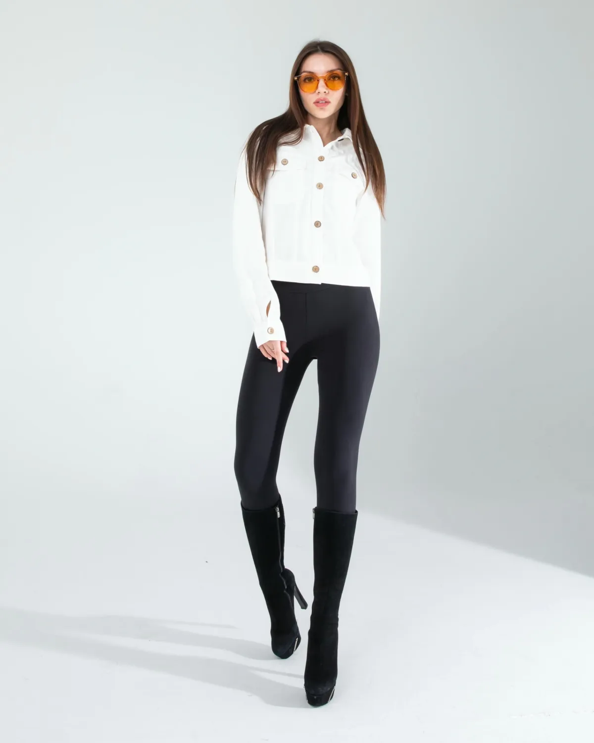 Nakışlı Etnik Desen Denim Ceket — görsel 4 · KV2025010187