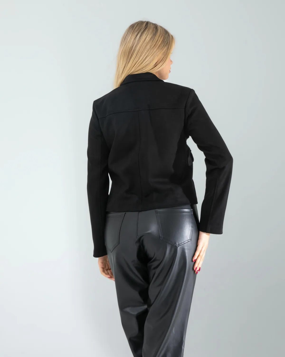 Siyah Süet Ceket — görsel 5 · KV2025010013