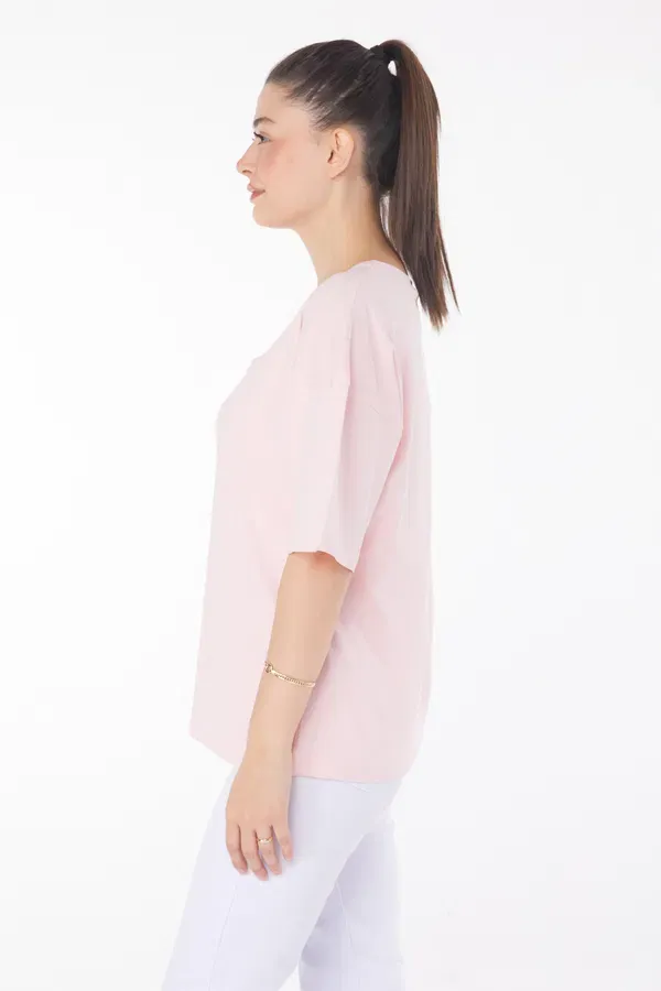 T-Shirt Pembe — görsel 4 · 3JN6R8JNZG