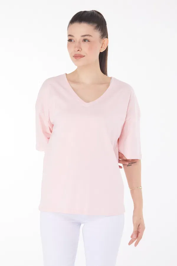 T-Shirt Pembe — görsel 2 · 3JN6R8JNZG