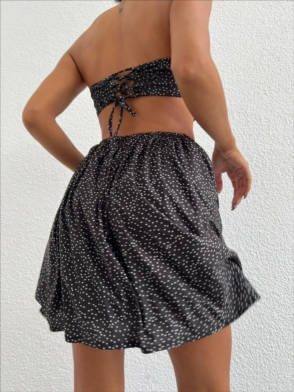Taşlı straplez elbise — görsel 3 · 8EWNWT1GNK