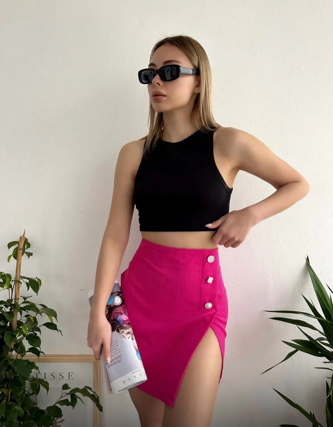 Üç taşlı mini etek — görsel 3 · REKR3A7C0F