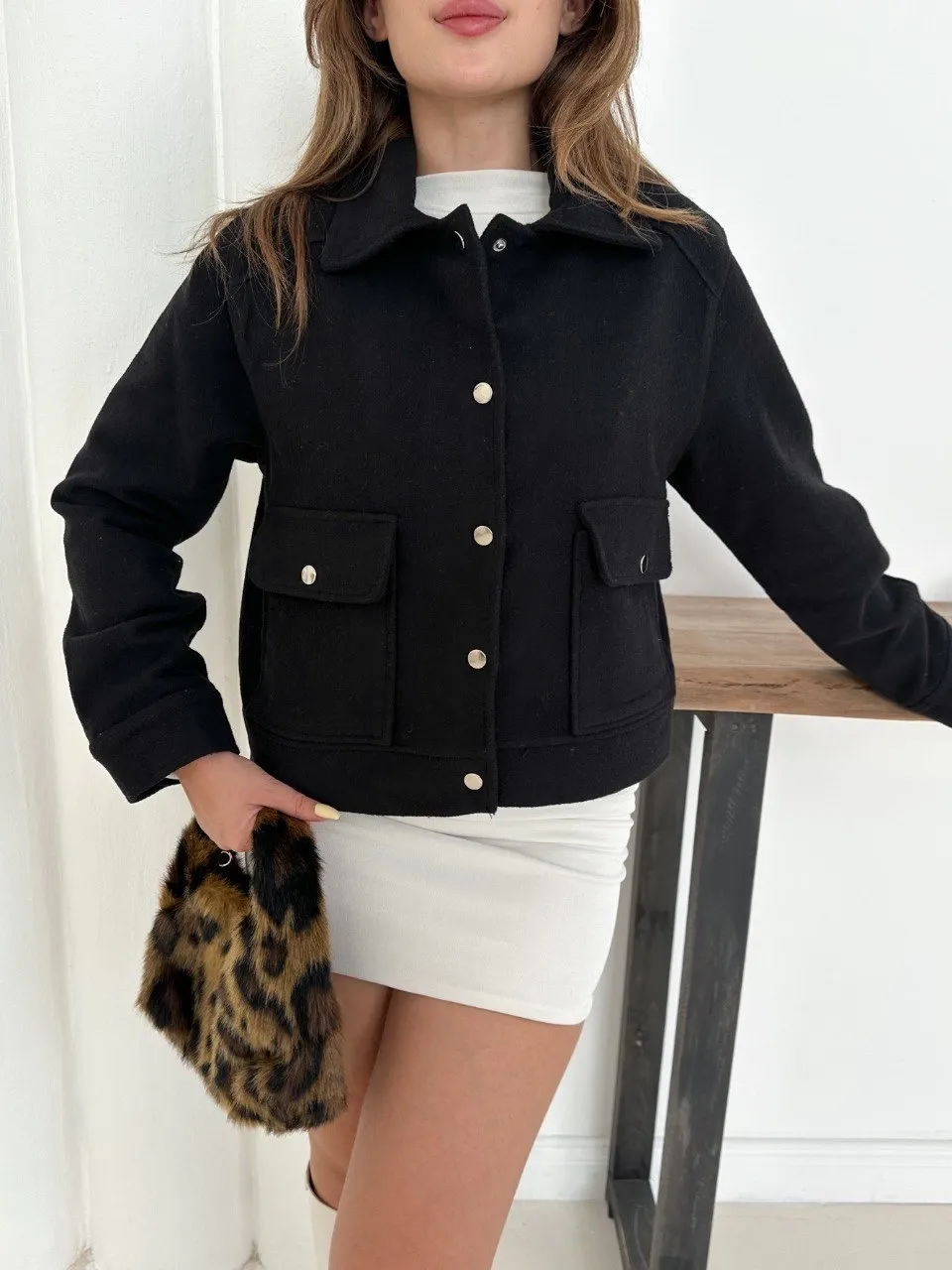 Zr model kaşe ceket siyah st255807 — görsel 5 · X4TZHBIIOP
