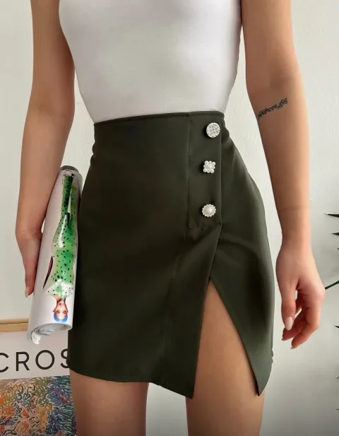 Üç taşlı mini etek — görsel 1